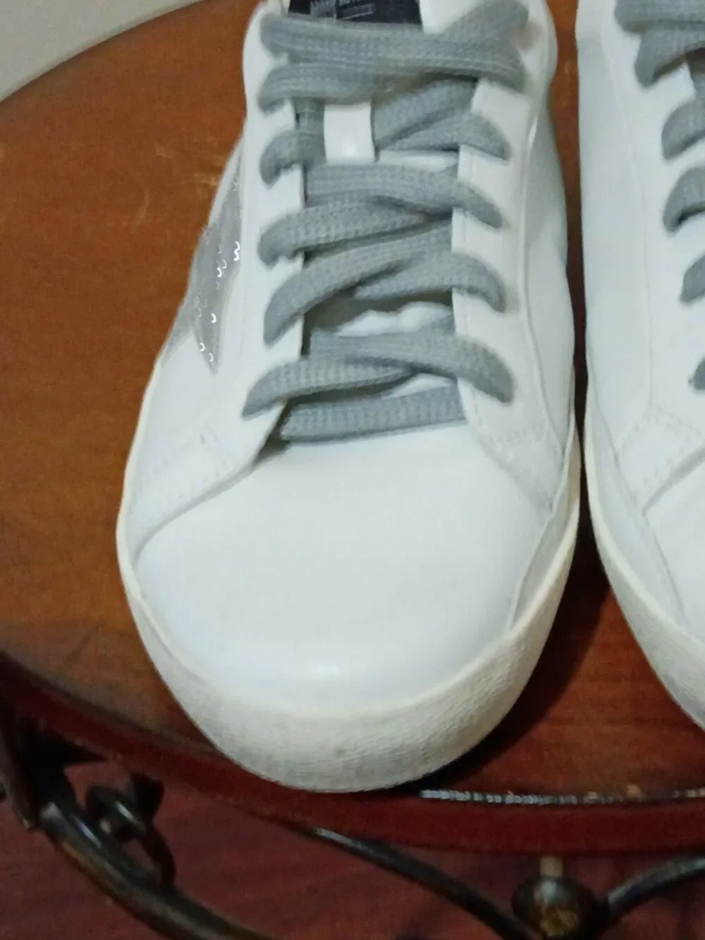 Golden Goose Women's Superstar White Leather Glitter Star Low Top Sneakers 39 - Picture 9 of 15